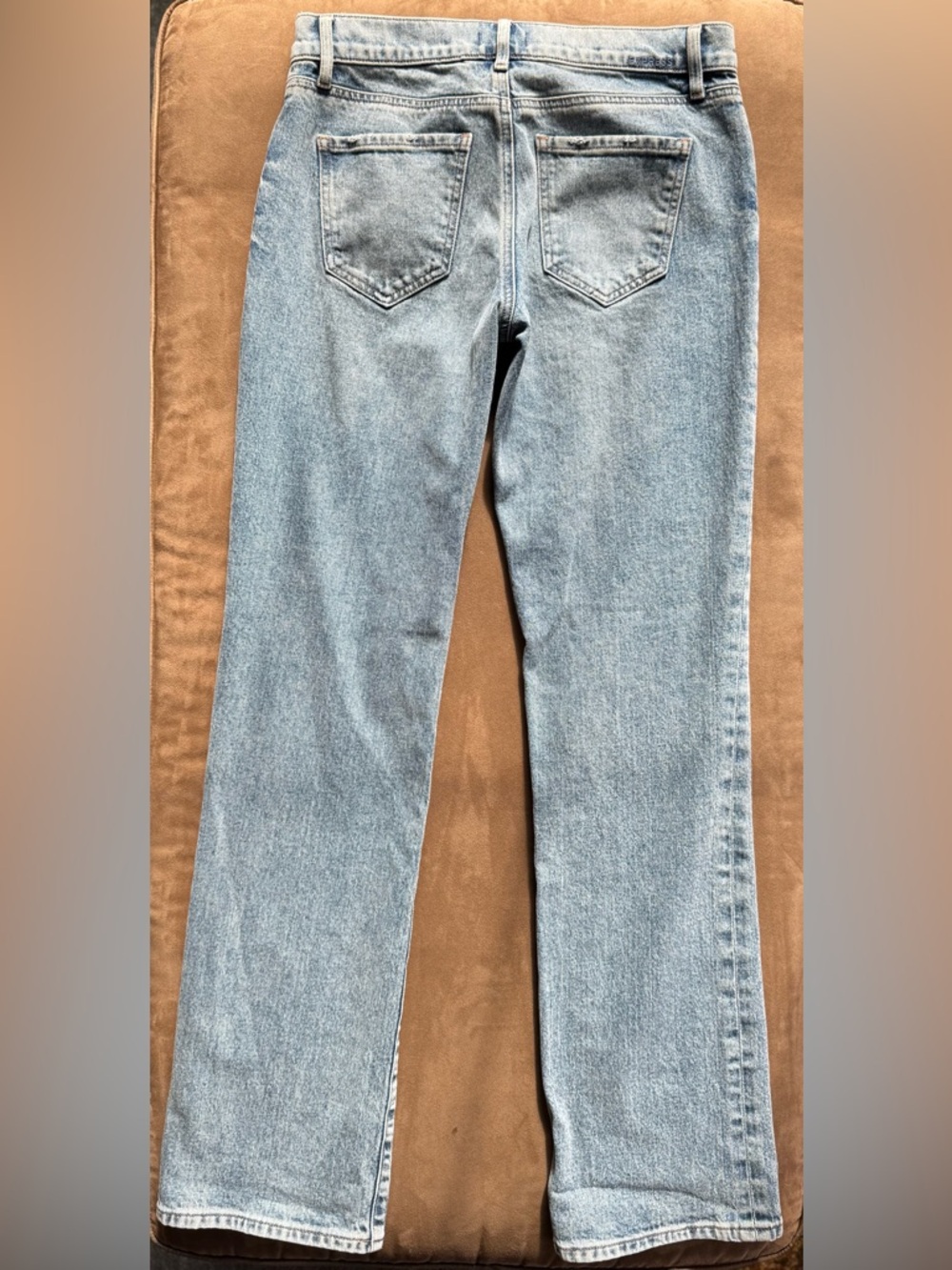 Express Blue Denim Low Rise Editor Boot - Picture 4 of 4